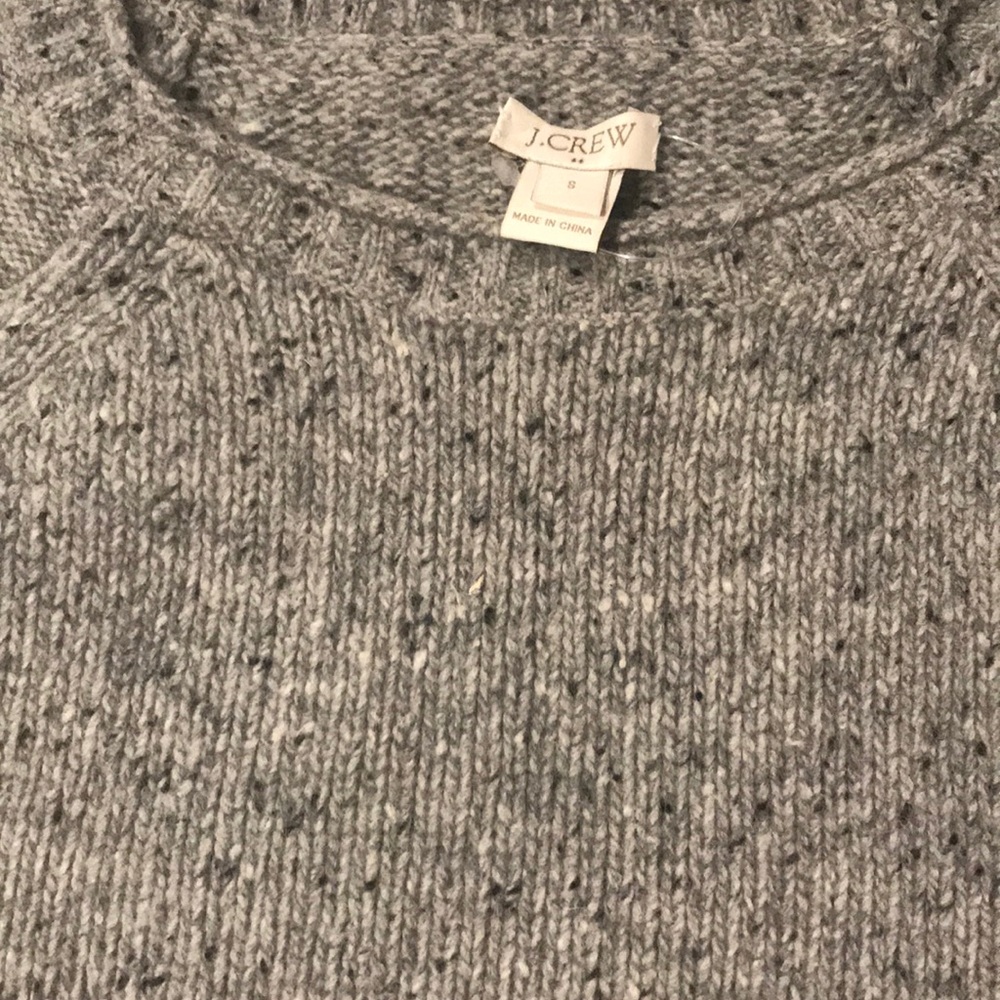J Crew grey wool sweater